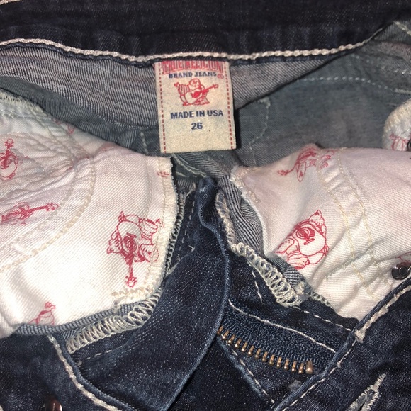 True Religion Straight Leg Jeans Size 26 (2) - Picture 5 of 8